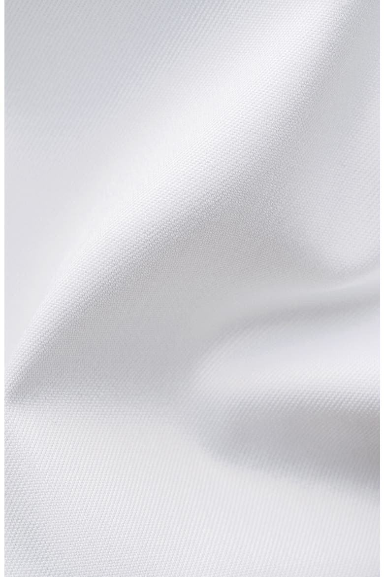 Slim Fit White Bibbed Cotton Tuxedo Shirt, Alternate, color, WHITE
