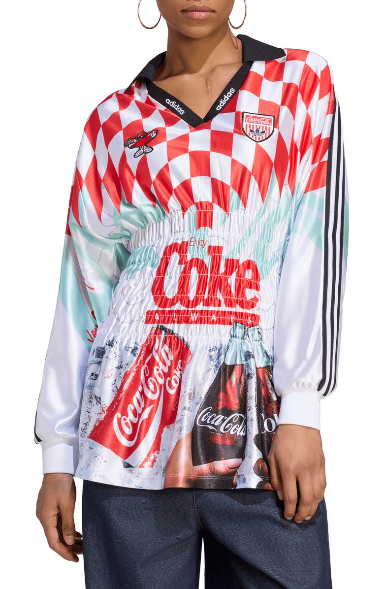 adidas Mashup Jersey Top, Main, color, White/ Multicolor