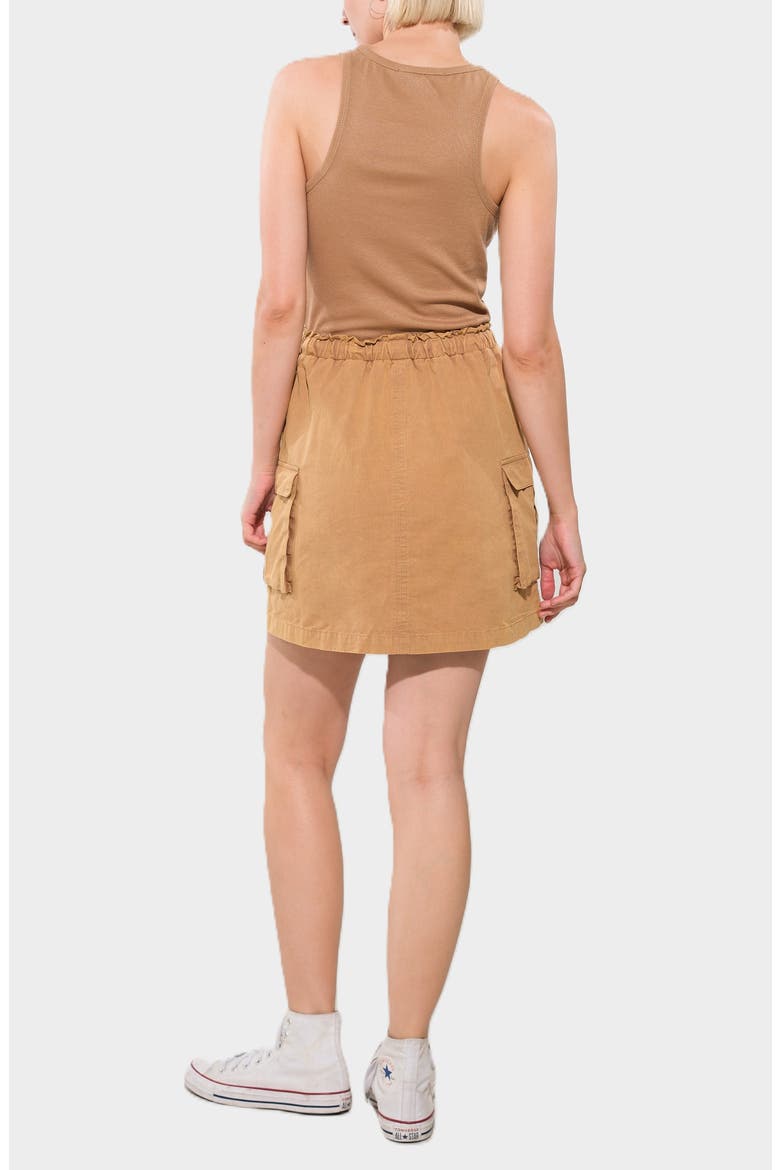 Mixed Media Tank Dress, Alternate, color, CAMEL