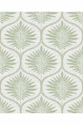 Wallpops Green Primitive Leaves Peel & Stick Wallpaper