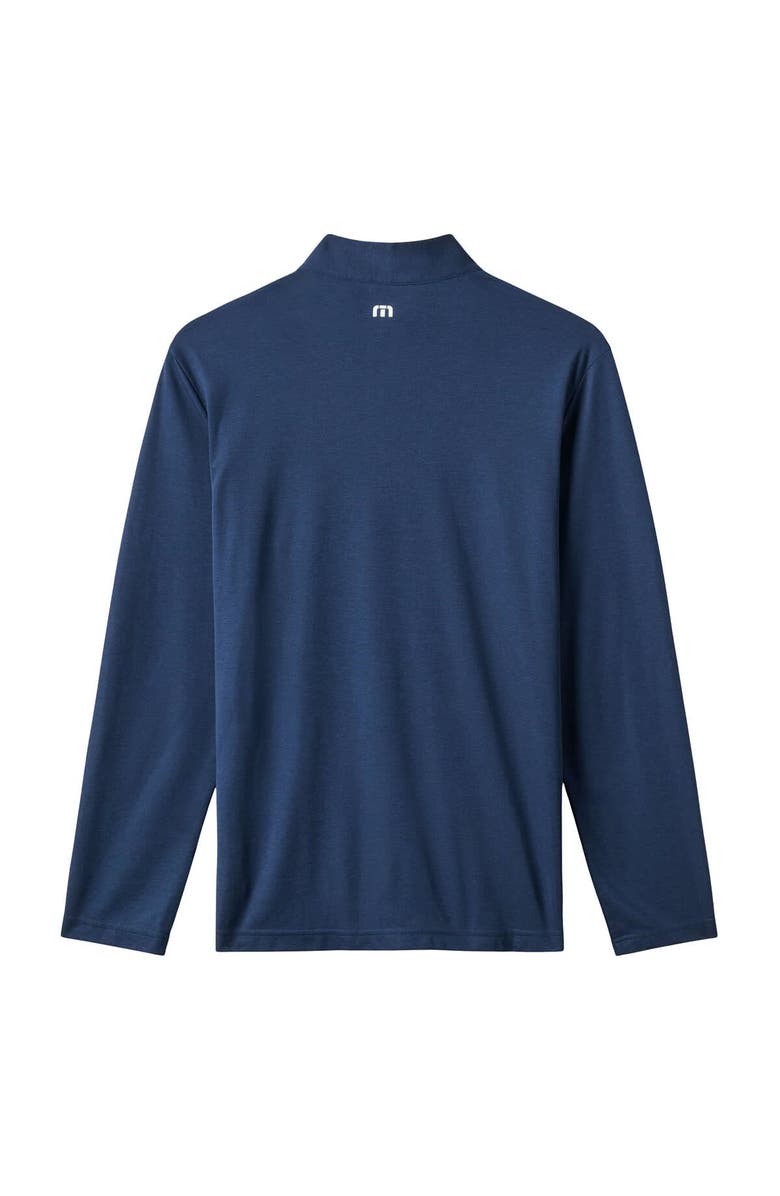 TravisMathew Men's TravisMathew Navy Boston Red Sox Time to Tailgate Tri-Blend Quarter-Zip Pullover, Alternate, color, Navy