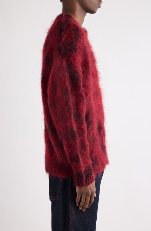Isabel Marant Miller Mohair Sweater Deep Red In Red