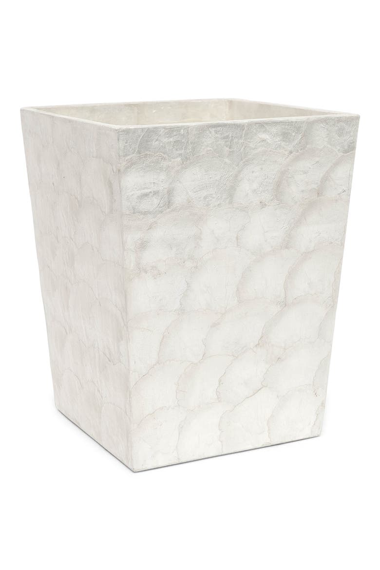 Andria Pearlized Wastebasket, Main, color, PEARLIZED