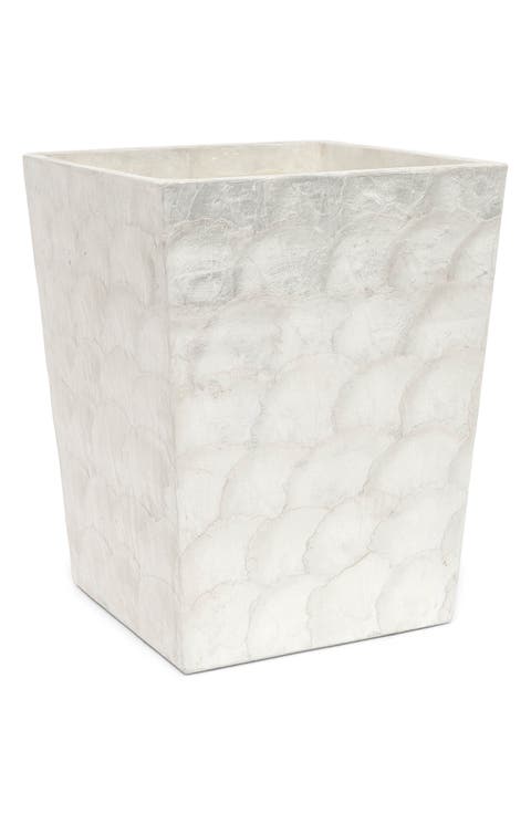 Andria Pearlized Wastebasket