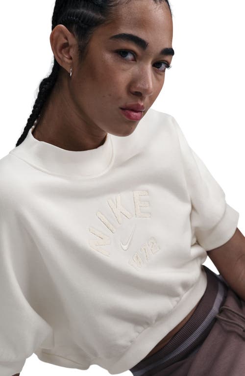 Nike Logo Short Sleeve High-low Sweatshirt