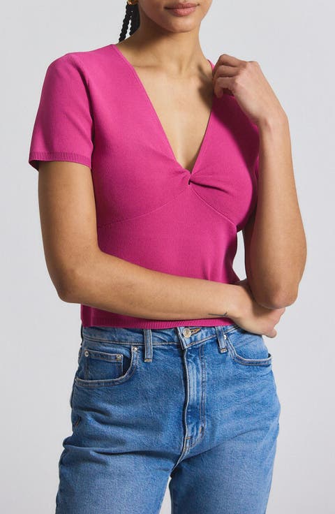 DEREK LAM 10 CROSBY ノースリーブニット Blue Knit Top by Derek Lam 10 Crosby x RTR | Rent the Runway