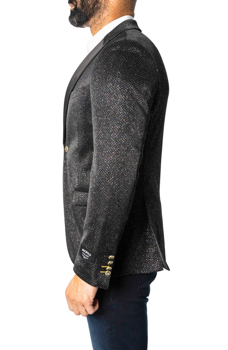 Maceoo Peak Toniz Black Sport Coat, Alternate, color, Black