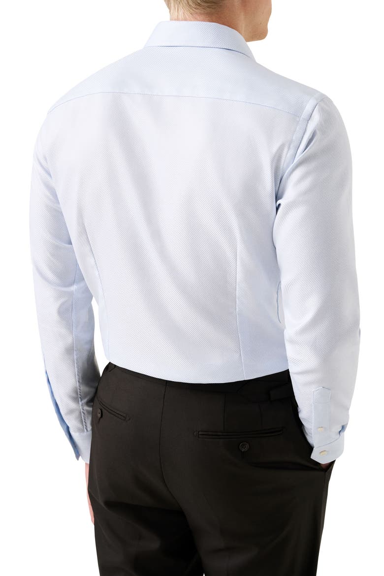 Slim Fit Textured Stripe Cotton Dress Shirt, Alternate, color, LIGHT BLUE