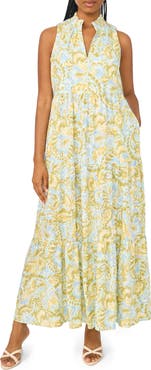 Halogen® Sleeveless Tiered Maxi Dress