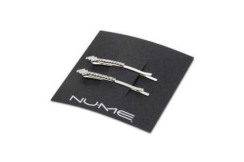 Nume Zig Zag Sparkle Hair Pin In Silver