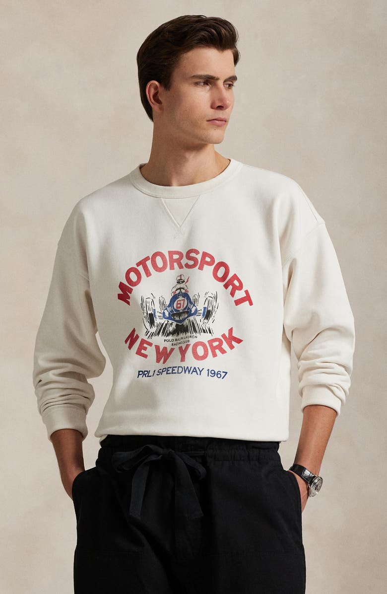 Polo Ralph Lauren Vintage Fit Motorsport Graphic Sweatshirt, Alternate, color, 