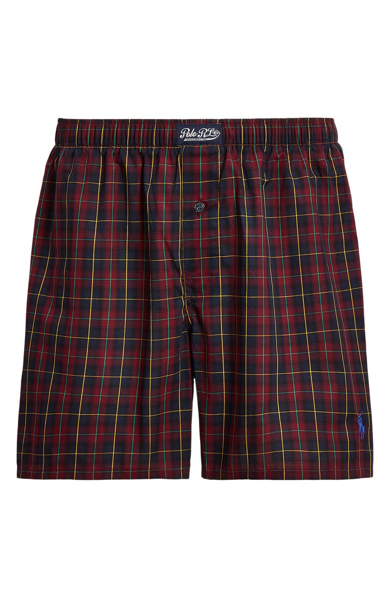Polo Ralph Lauren Brentwood Plaid Woven Cotton Boxers, Main, color, 