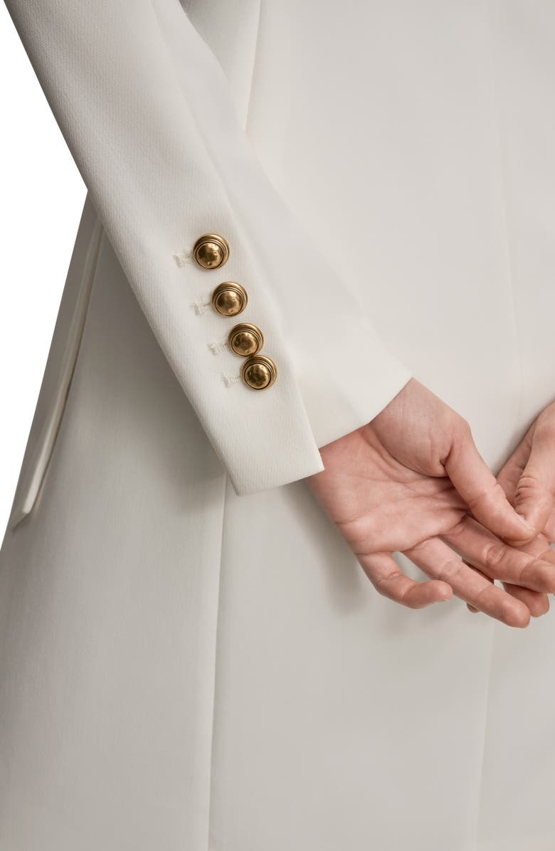 Donna Karan New York Long Sleeve Wrap Dress, Alternate, color, Cream