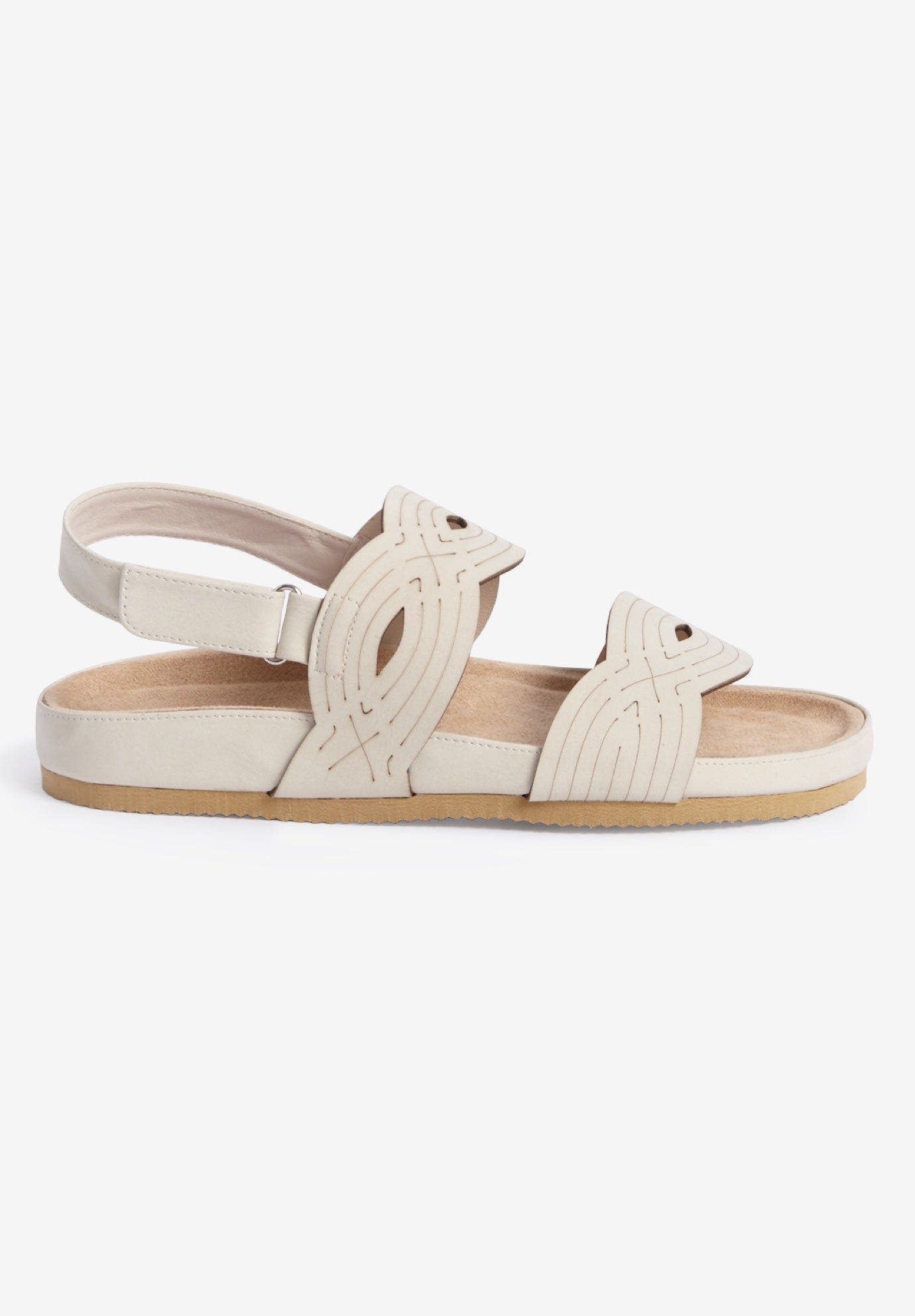 The Noelle Sandal, Alternate, color, BONE