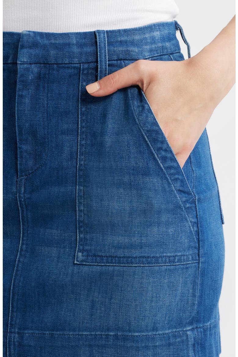 Jameson Denim Utility Skirt, Alternate, color, WASHED BLUE