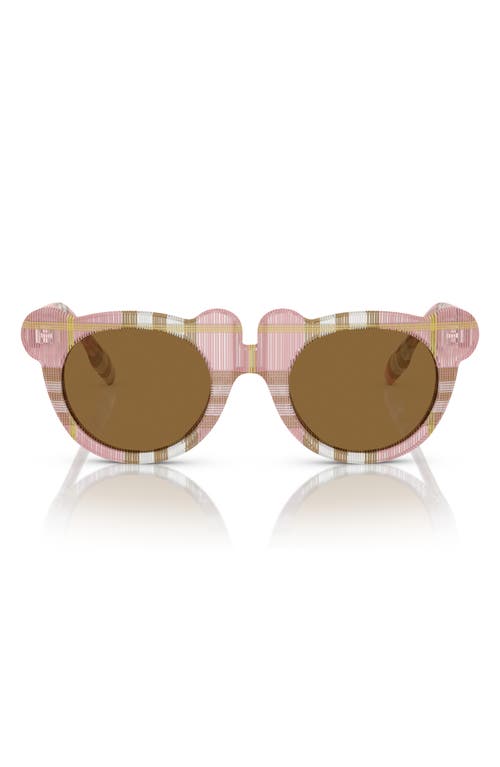Burberry Kids' 43mm Irregular Sunglasses In Pink