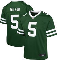 Nike Youth Nike Garrett Wilson Legacy Green New York Jets Game Jersey