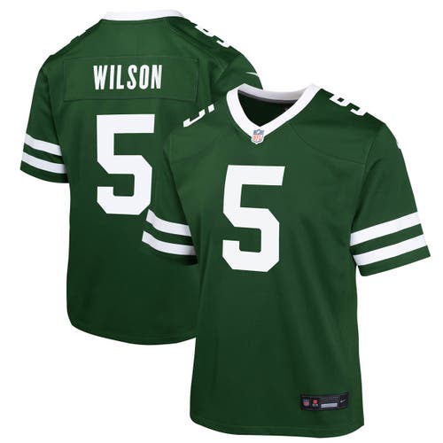 Nike Garrett Wilson New York Jets Big Kids'  Nfl Game Jersey In Green