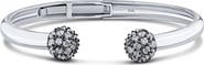 CZ by Kenneth Jay Lane Pavé Cubic Zirconia Ball Cuff Bracelet