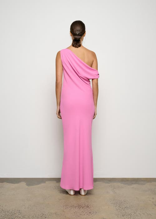 One Of Others Bardot Dress In Vivid Pink