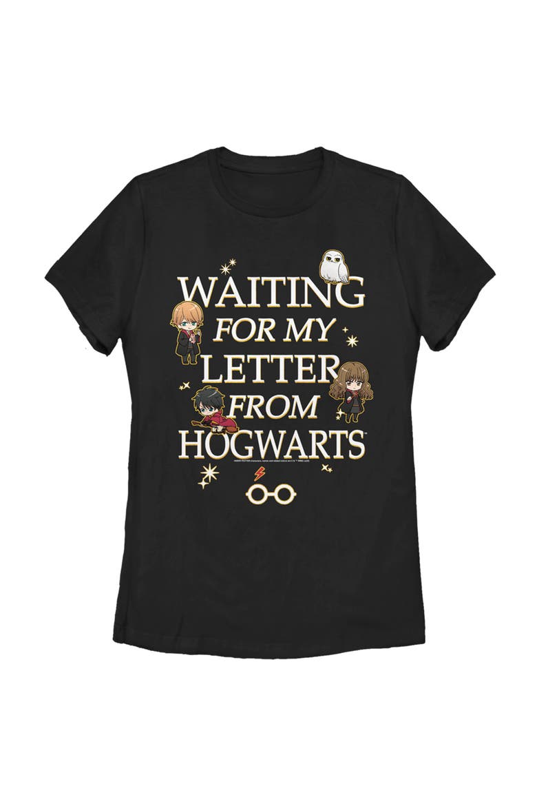 Women's Harry Potter Letter From Hogwarts  Graphic T-Shirt, Main, color, Black