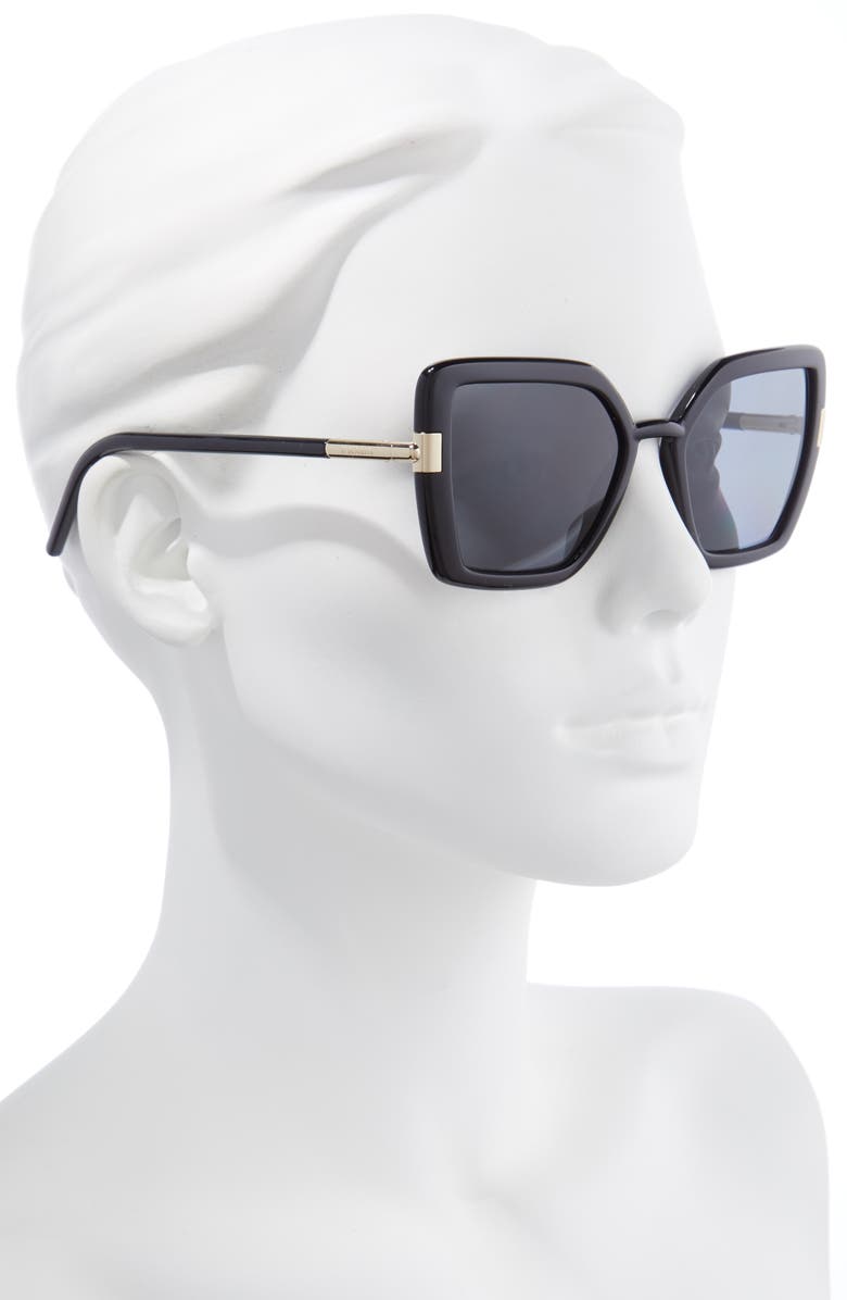 Prada 54mm Polarized Butterfly Sunglasses, Alternate, color, 