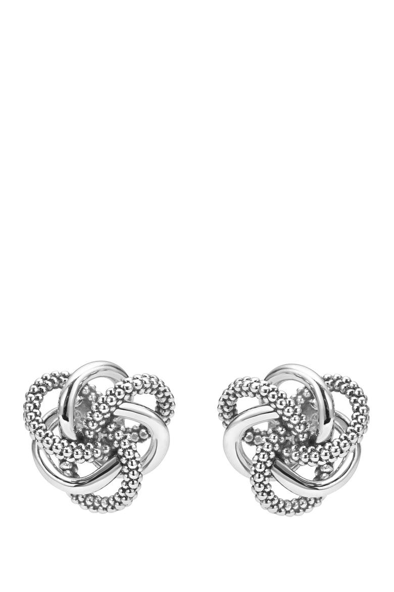 Love Knot Sterling Silver Stud Earrings video