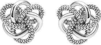 LAGOS Love Knot Sterling Silver Stud Earrings | Nordstrom