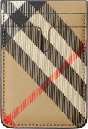 Burberry Check Magnetic Card Case