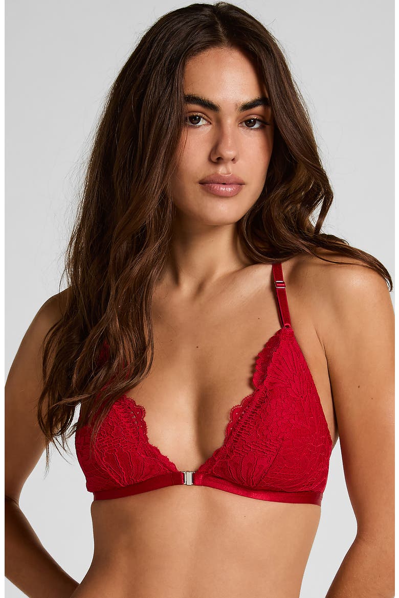 Whitney Lace Triangle Bralette, Alternate, color, CHILI PEPPER