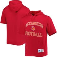 Mitchell & Ness Men's Mitchell & Ness Scarlet Tampa Bay Buccaneers Washed Short Sleeve Pullover Hoodie