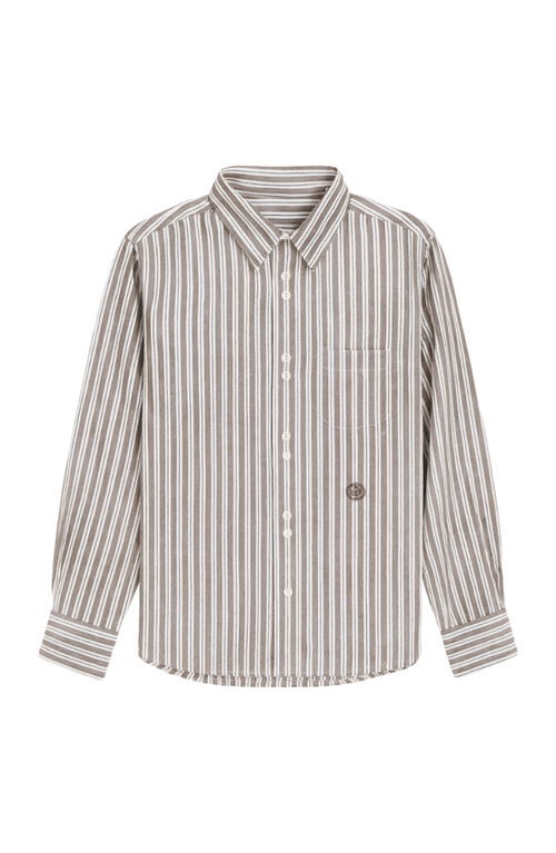 Nelle Atelier The Chacha Petite Button Down Shirt In Brown