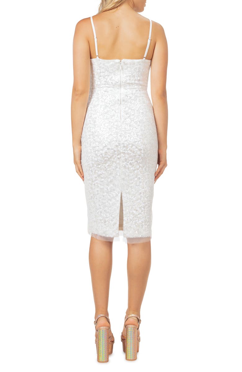 Dress the Population Amalia Sequin Cocktail Dress, Alternate, color, 