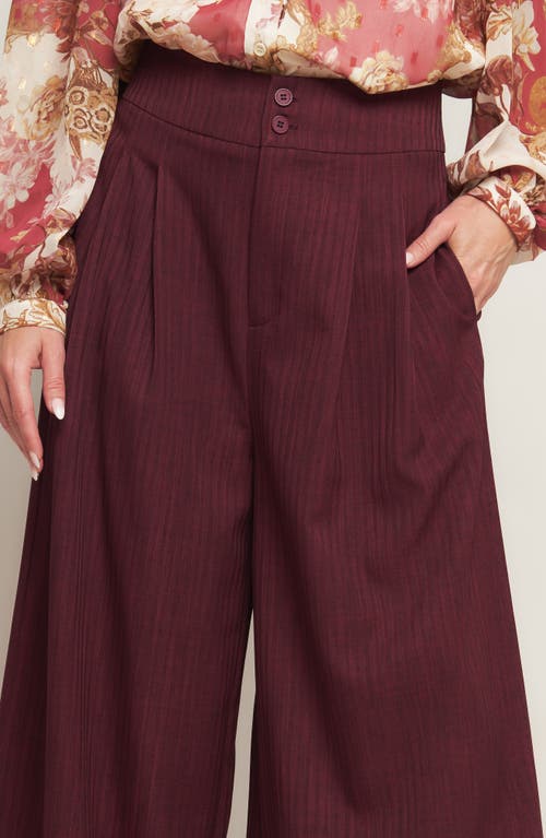 Flying Tomato High Waist Wide Leg Pants In Brown