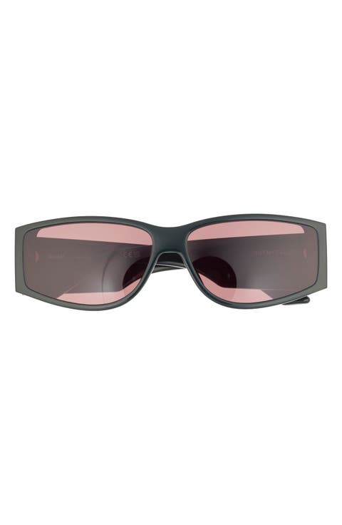 Not My Fault 41mm Rectangular Sunglasses