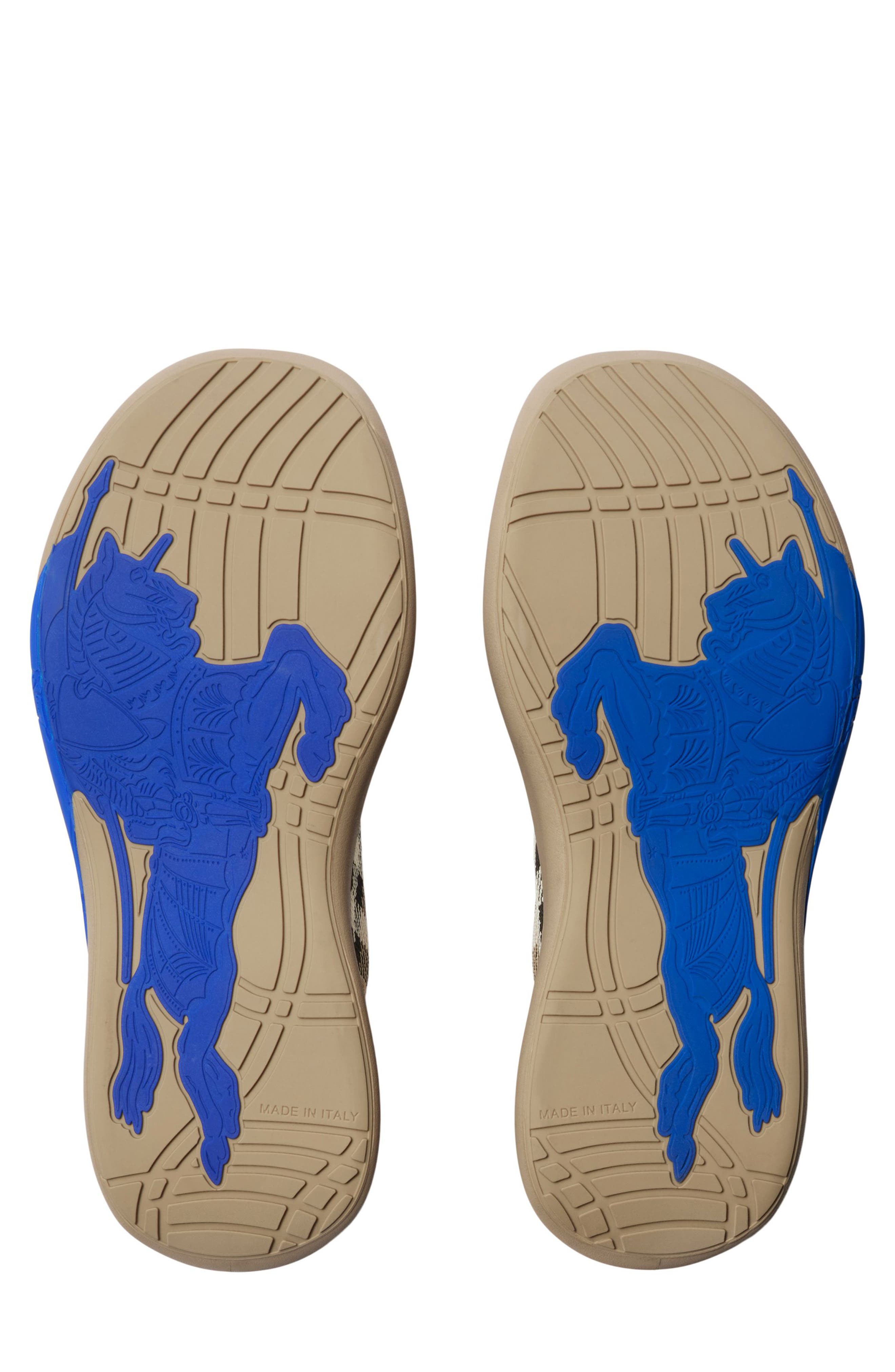 Burberry Neptune Check Knit Sneaker, Alternate, color, Sand Ip Check