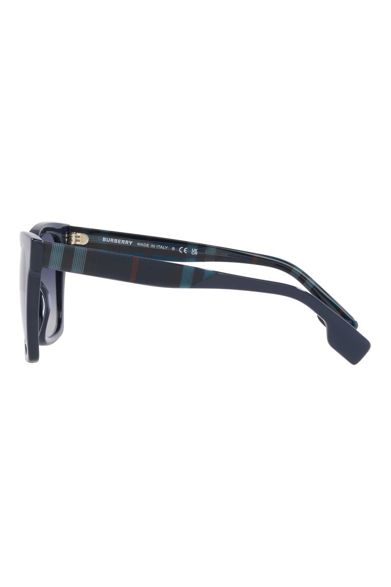 53mm Gradient Square Sunglasses, Alternate, color, BLUE