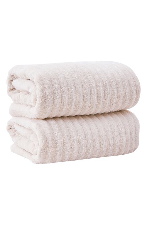 Combed Cotton 2-Pack Bath Towels