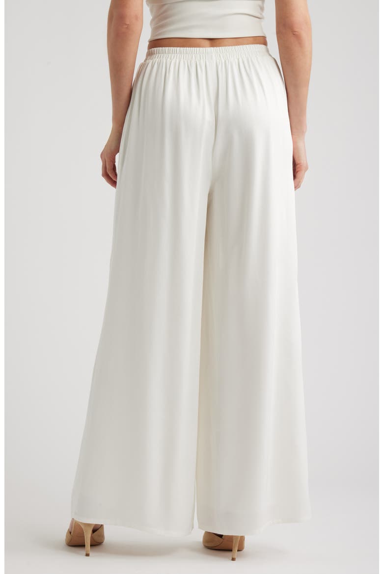 Alexa Wide Leg Pull-On Pants, Alternate, color, IVORY