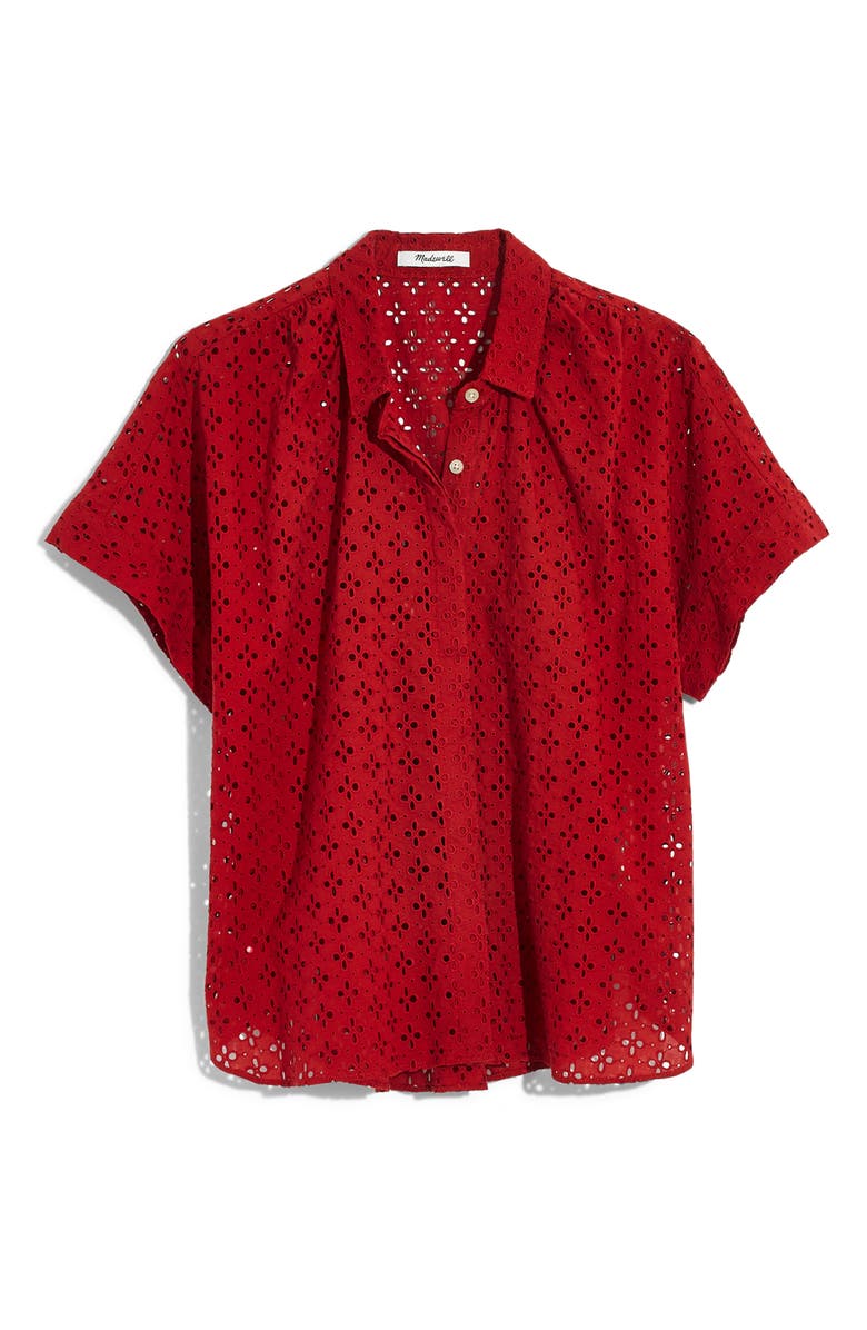 Madewell Eyelet Hilltop Shirt, Alternate, color,