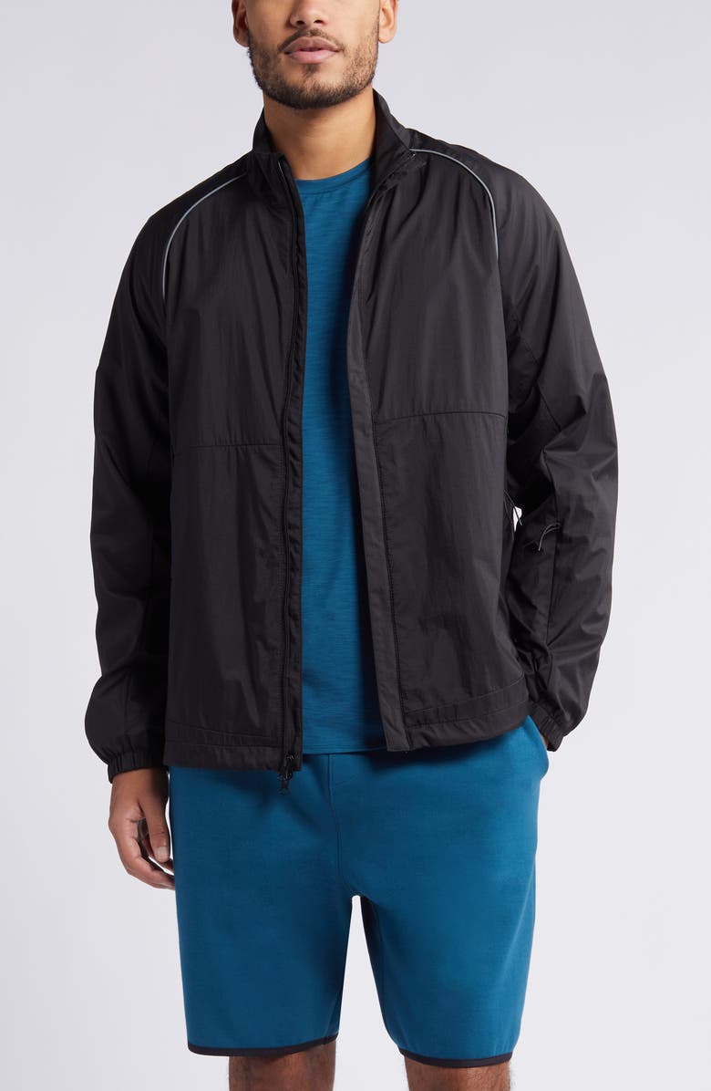 Zella Nylon Shell Hybrid Jacket, Main, color,
