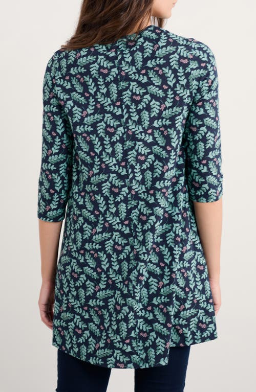 Seasalt Cornwall Killiow Floral Tunic Top In Black