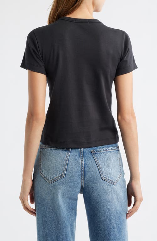 Rag & Bone Mia Logo Baby Tee In Black