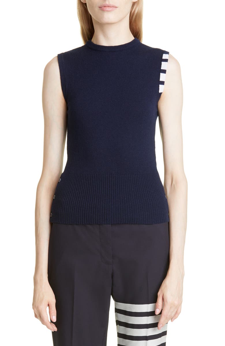 Thom Browne Cashmere Sweater Vest, Main, color,