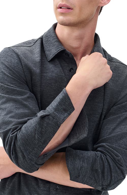 Rag & Bone Tomlin Merino Wool Button-up Shirt In Gray