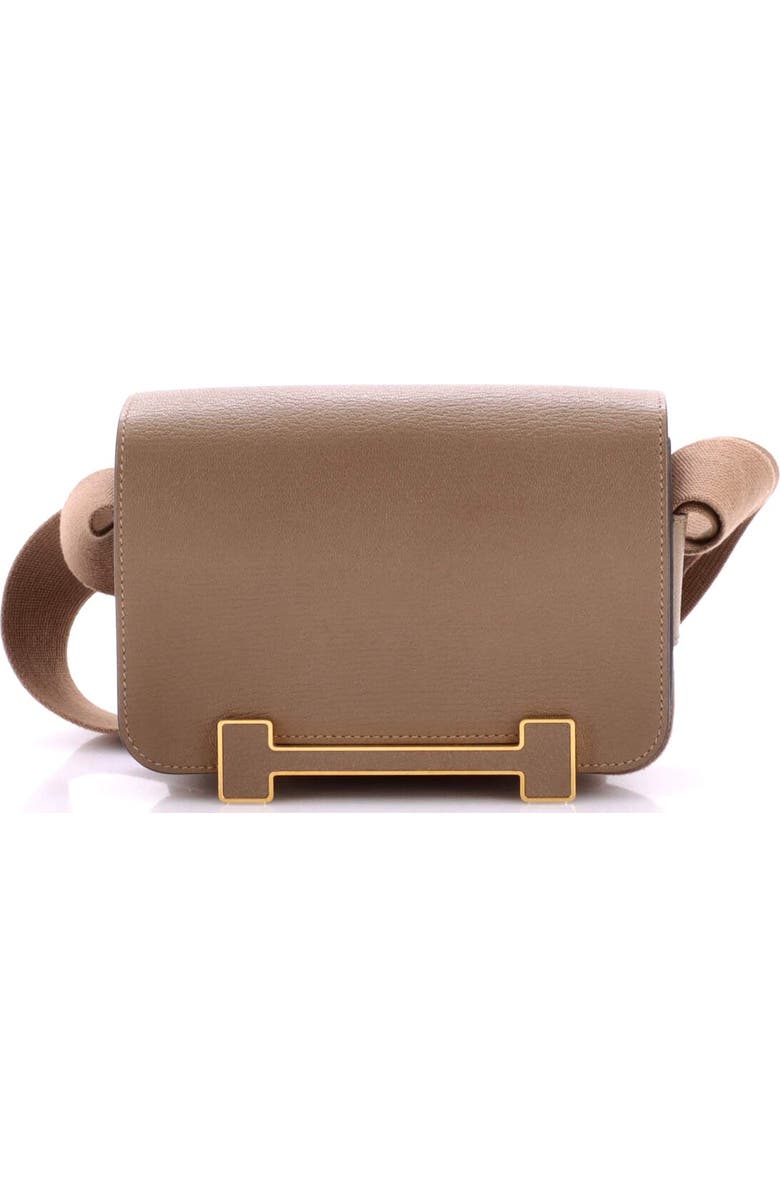 Pre-Owned Hermes Geta Bag Chevre Mysore, Alternate, color, Etoupe