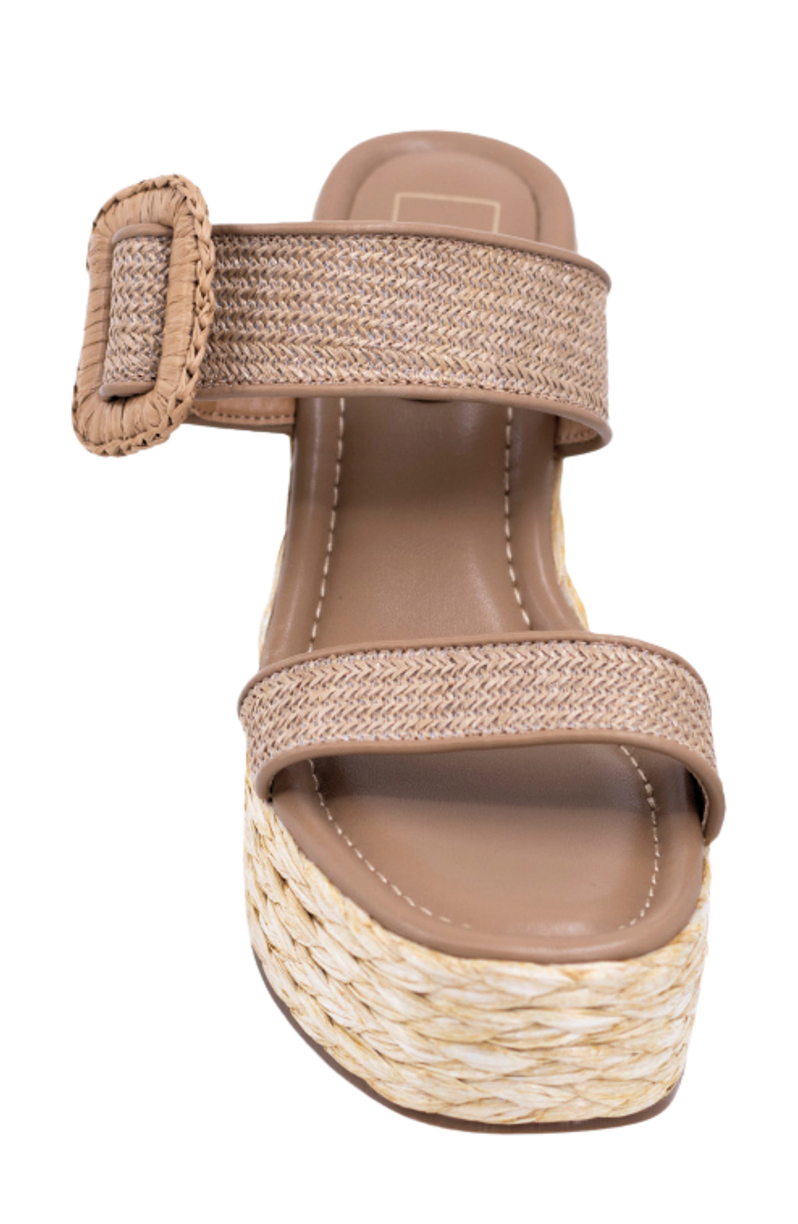 SHUSHOP Leena Platform Wedge Espadrille Sandal, Alternate, color, Natural