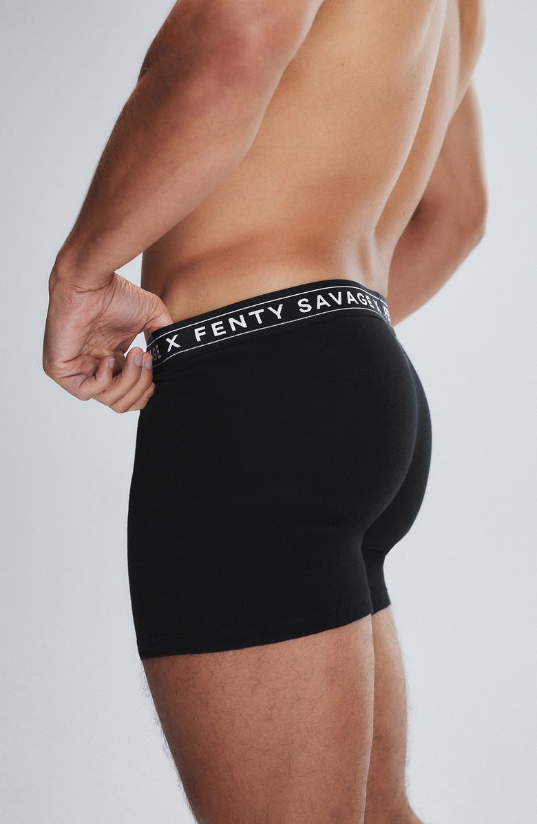 SAVAGE X FENTY Savage Classics 3-Pack Boxer Briefs, Alternate, color, Black Caviar