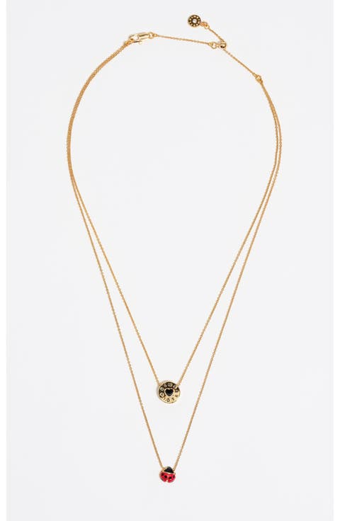 Ladybug Logo Double-Layer Necklace