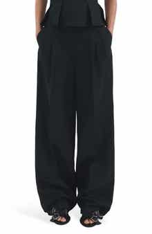 Straight Fit Linen Blend Pants